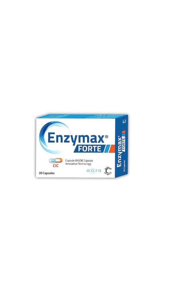 9DFC3C78-8738-4388-A8DF-7A9229F75457 Enzymax Forte 20 Capsules إنزيماكس فورت 20 كبسولة