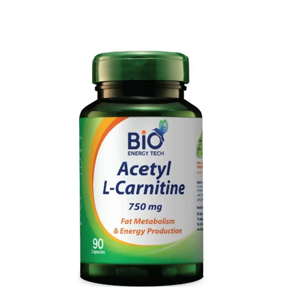 IMG_7316 Bio Energy Tech Acetyl L-Carnitine 750Mg 90Cap تقنية الطاقة الحيوية أسيتيل ل- كارنتين 750مغم 90 كبسولة