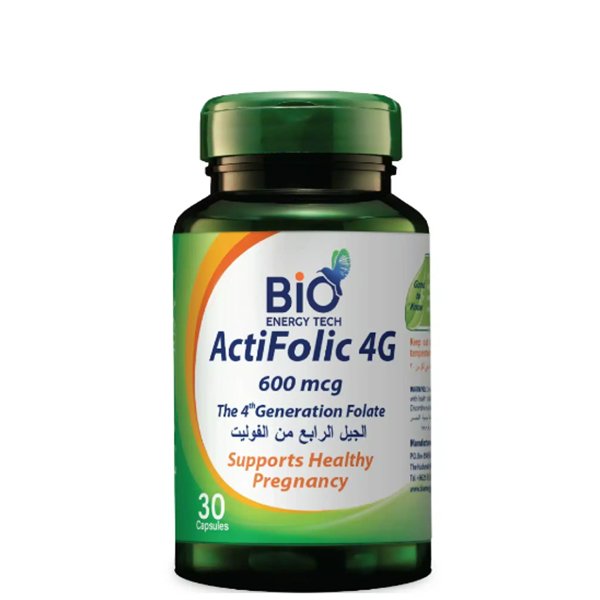 IMG_7317 Bio Energy Tech Actifolic 4G 600 Mcg 30Cap تقنية الطاقة الحيوية أكتي فوليك 600ميكروغرام الجيل 4