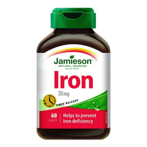 جاميسون حديد 35 ملغ، 60 كبسولة Jamieson Iron 35Mg, 60 Capsule