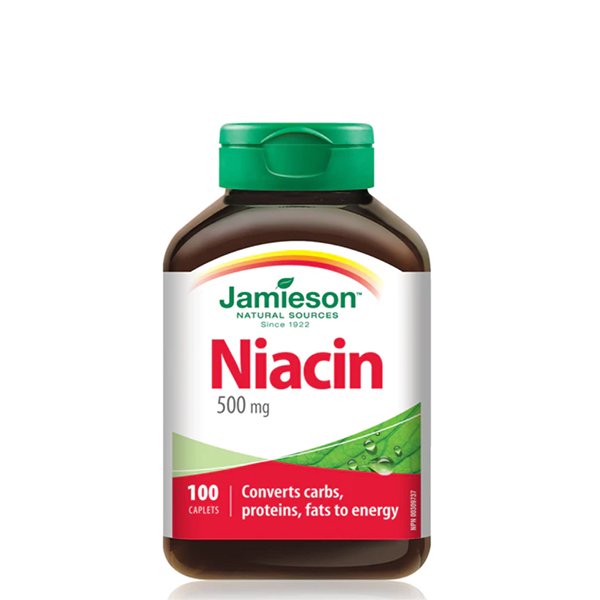 جاميسون ناياسين 500 ملغ، 100 كبسولة Jamieson Niacin 500Mg 100Cap