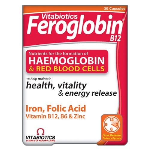 IMG_7445 فيتابيوتكس فيروجلوبين بي 12، 30 كبسولة Vitabiotics Feroglobin B12, 30 Capsule
