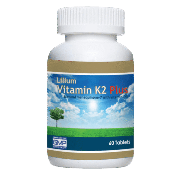 ليليوم فيتامين ك 2 بلس 60 قرصLilium Vitamin K2 plus 60 Tablet