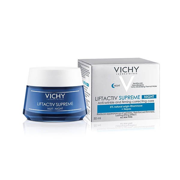 فيتشي سيبروم ليفت أكتيف كريم ليلي مضاد للشيخوخة 50 مل Vichy Supreme Liftctive Night Cream 50Ml