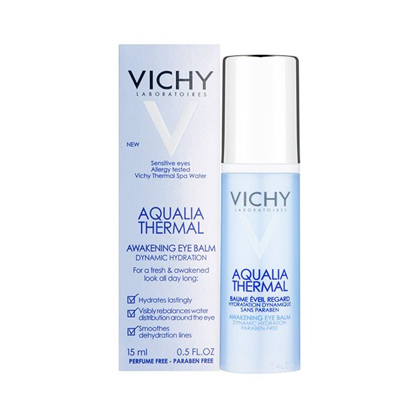 فيتشي بلسم اكواليا الحراري لترطيب العين 15 مل Vichy Aqualia Thermal Eye Balm 15Ml