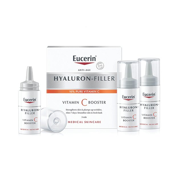 4005900590374_4 يوسيرين سيروم فيتامين سي مضاد للتجاعيد 3 أمبولات Eucerin Hyaluron-Filler Vitamin C Serum 3 Ampoules