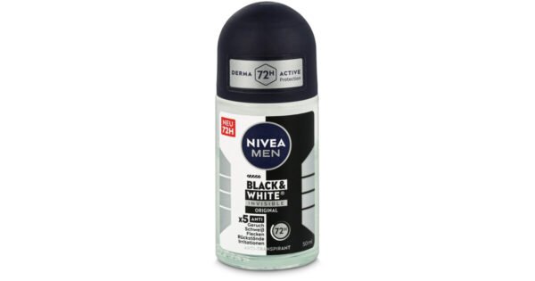 NIVEA men black and white invisible original roll deodorant 50ml