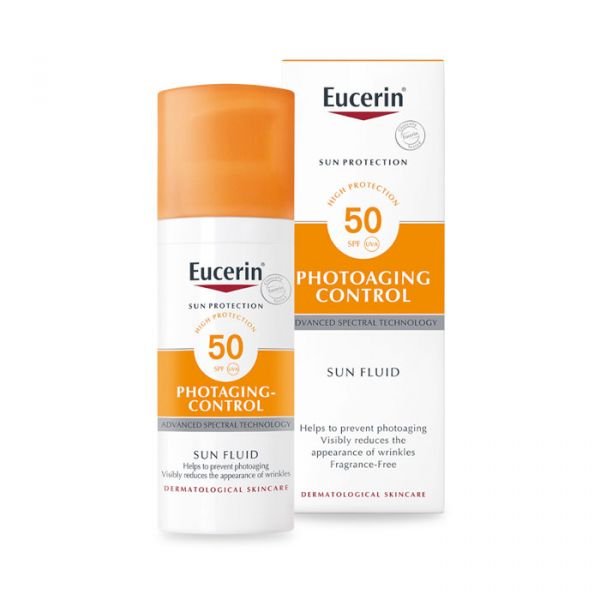 يوسيرين واقي شمس سائل مضاد للتجاعيد حماية 50+ 50مل Eucerin Anti-Ageing Sun Fluid SPF 50+ 50ml