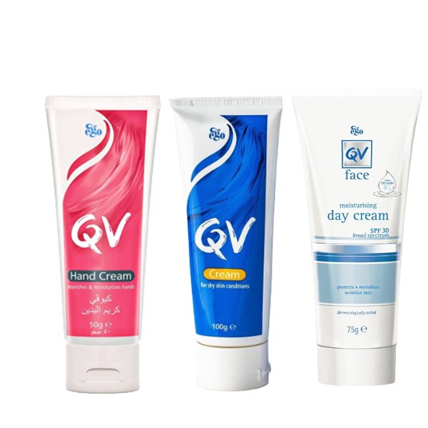 QV Cream Offer 100g + Day Cream + Hand Cream |كيو في عرض كريم 100 جم + كريم نهاري + كريم لليدين