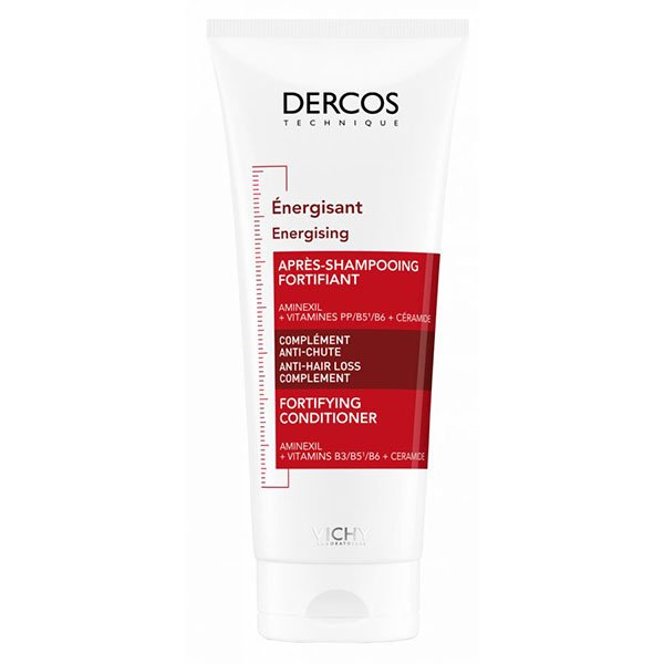 فيتشي ديركوس بلسم الشعر المنشط، لتنعيم الشعر 200 مل Vichy Dercos Energising Conditioner 200Ml