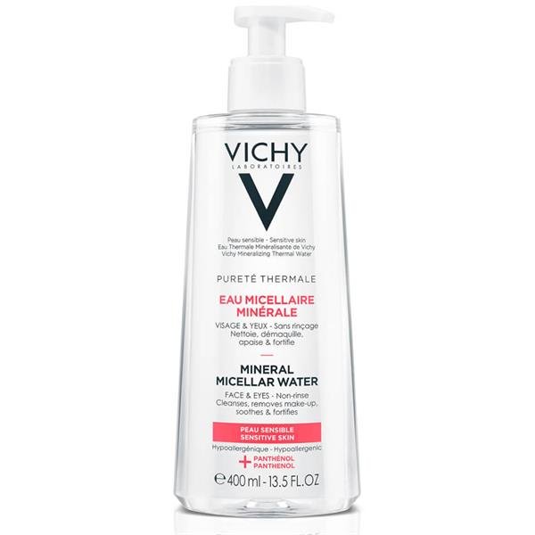 Vichy Mineral Micellar Water 400Mlفيتشي مياه ميسيلار المعدنية للبشرة الحساسة 400 مل