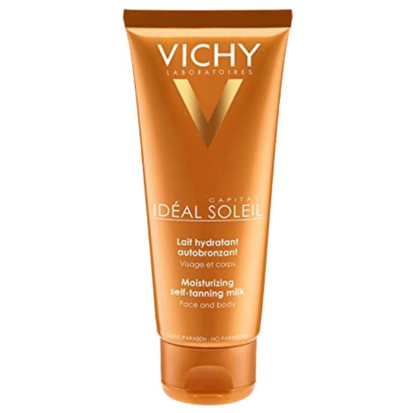 Vichy Moisturizing Self-Tanning Milk 100Mlفيتشي لوشن تسمير الجسم والوجه وترطيبها 100 مل