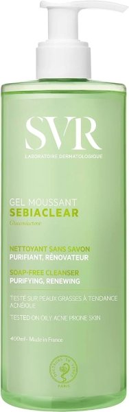 Svr Sebiaclear Gel Moussant 400Ml أس في أر سيبي موسانت جل تنظيف البشرة 400 مل