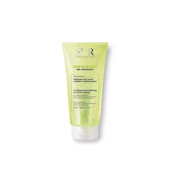 SVR Sebiaclear Gel Moussant 200Ml  أس في أر سيبي موسانت جل تنظيف البشرة 200 مل - Copy