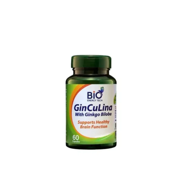 Bio Energy Tech Ginculina Ginkgo Biloba 60Cap تقنية الطاقة الحيوية جينكولينا جنكوبيلوبا 60 كبسولة