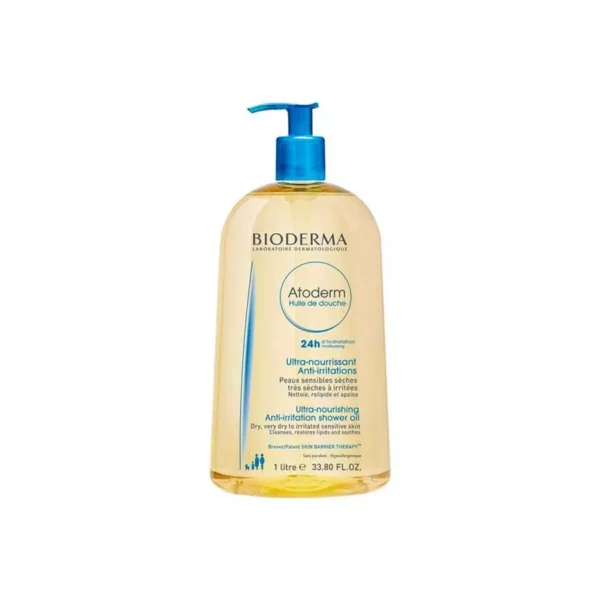 Bioderma-Atoderm-Cleansing-Shower-Oil-1000ML بيوديرما اتوديرم زيت الاستحمام المنظف 1000 ملBioderma Atoderm Cleansing Shower Oil 1000ML