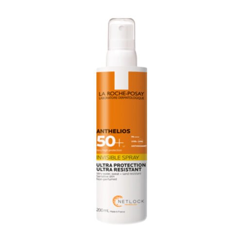 La Roche Posay Anthelios Invisible Spray Sunscreen Spf 50+ (200Ml) لاروش بوزيه أنثيليوس بخاخ غير مرئي +50 بحماية 200مل