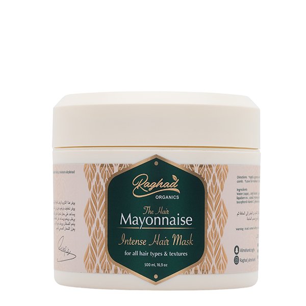 Raghad Organics Mayonnaise Hair Mask 500MLرغد أورجانيكس قناع الشعر بالمايونيز 500 مل