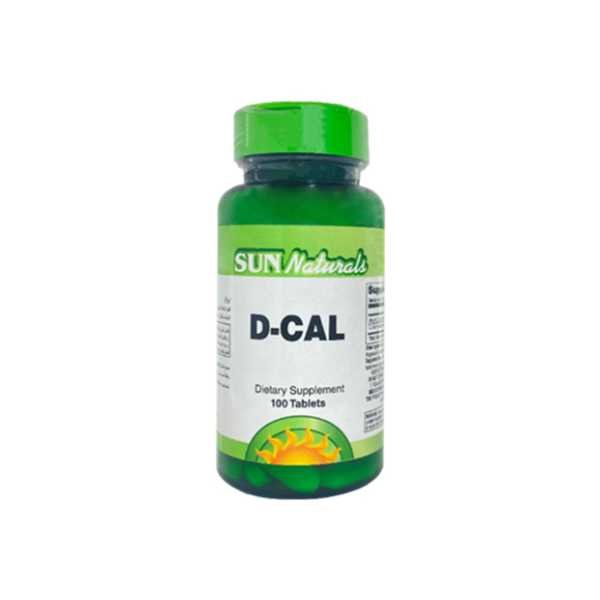 inbound2256706376855974473 Sun Natural D-Cal 100 Tablet سن ناتشورال فيتامين د مع كالسيوم يعزز صحة العظام 100