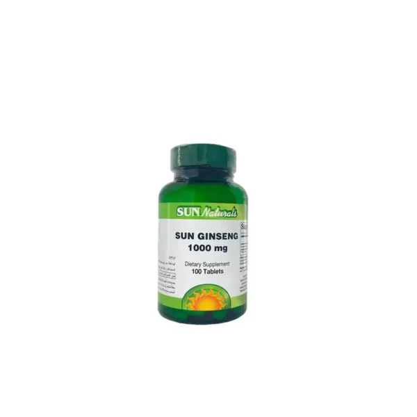 Sun Naturals Sun Ginseng 1000Mg 100Tab  صن ناتشورالز صن جينسينج 1000 مجم 100 قرص