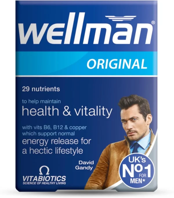 inbound7384906592704378972 Vitabiotics Wellman Health, Vitality And Energy Release 30 Capsuleفيتابيوتيكس ويلمان للصحة والحيوية وإطلاق الطاقة 30 كبسولة