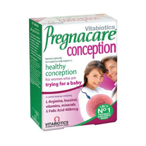 Vitabiotics Pregnacare Conception 30 Tablet فيتابيوتيكس بريجناكير كونسيبشن للمساعدة في دعم الحمل 30 قرص