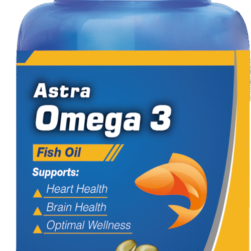 ASTRA OMEGA 3 60 SOFTGELS أسترا أوميجا 3 60 كبسولة هلامية