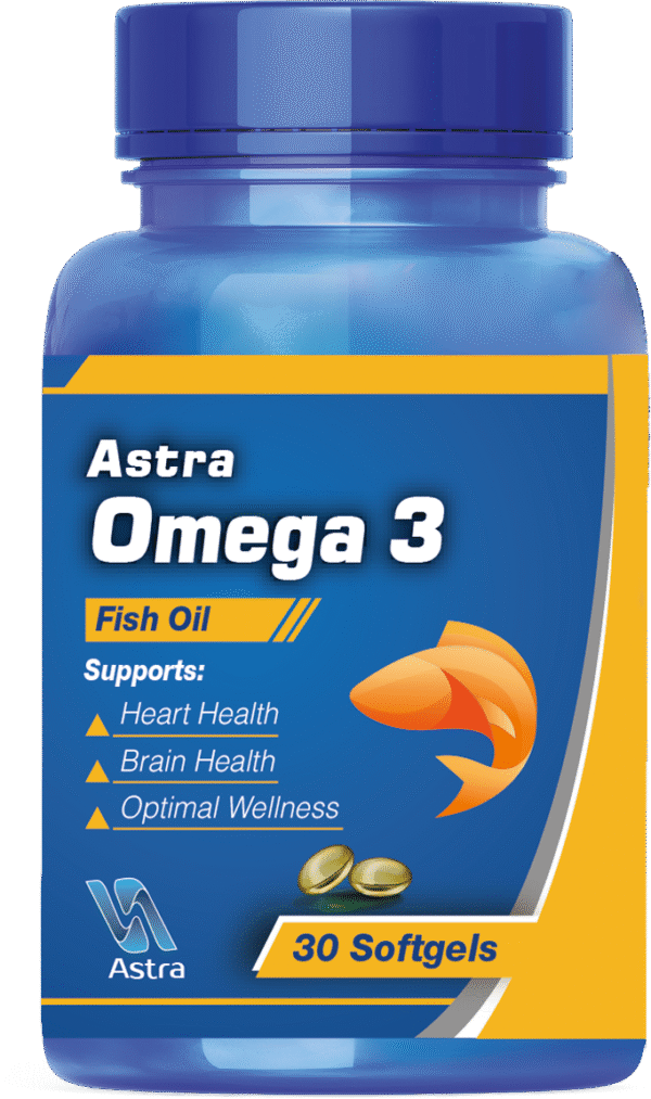 ASTRA OMEGA 3 60 SOFTGELS أسترا أوميجا 3 60 كبسولة هلامية