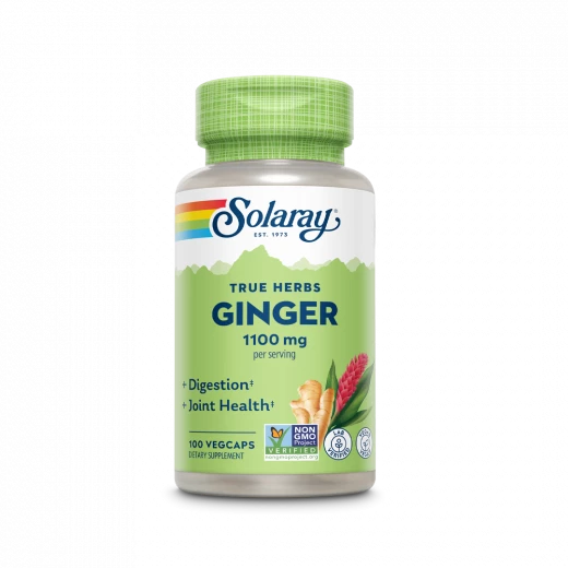 inbound5436182861727079363 Solaray, True Herbs, Ginger, 1,100 mg, 100 VegCaps (550 mg per Capsule) سولاراي، أعشاب حقيقية، زنجبيل، 1100 ملغ، 100 كبسولة نباتية (550 ملغ لكل كبسولة)