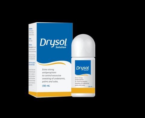 Drysol Roll-On Reduce Excessive Sweating 50Ml   درايسول رول اون يقلل التعرق المفرط 50 مل