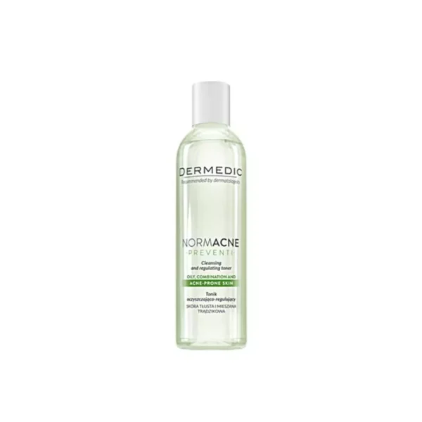 Dermedic Normacne Cleansing Toner Oily Skin 200Ml ديرميديك نورم أكني تونر الوجه المنظف للبشرة الدهنية 200 مل