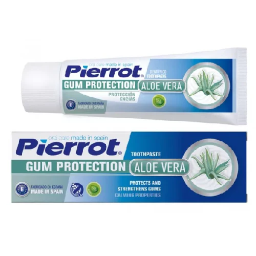 6570e5c6bfb41a02549e3affad92ab10_500x Pierrot Gum Protection Aloe Vera Toothpaste - 75ml | بيرروت معجون اسنان بخلاصة الصبار 75 مل
