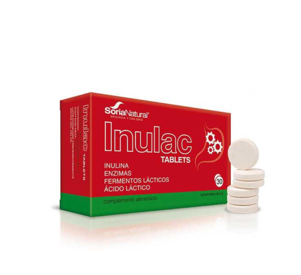 مكمل غذائي لتحسين الهضم Inulac 30 Chewable Tablets