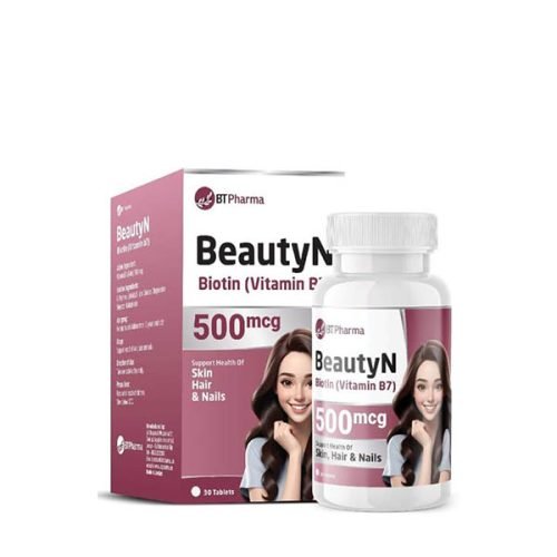 Bt-Pharma-BeautyN-Biotin-500Mcg-30-Tab